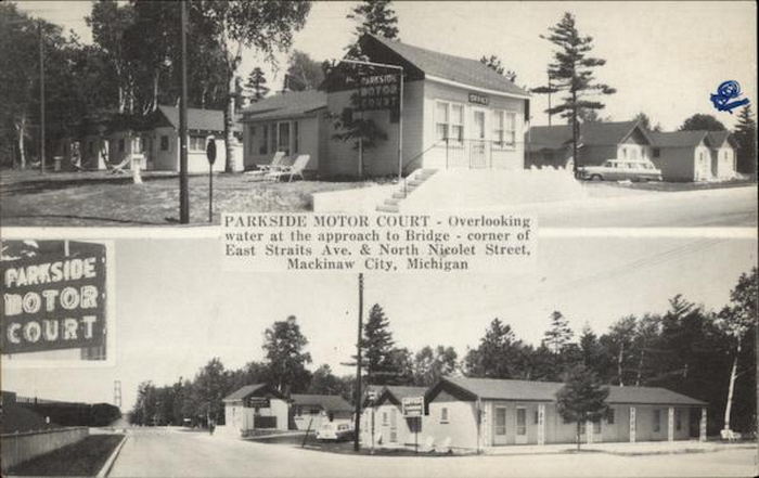 Parkside Inn (Parkside Motel) - Vintage Postcard (newer photo)
